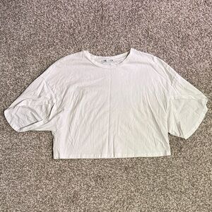Zara White Crop Top